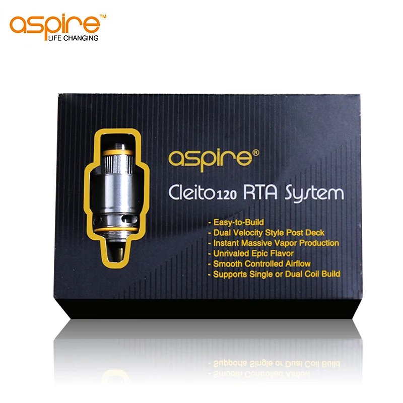 Aspire Cleito 120 RTA катушка встроенная система набор аксессуаров для электронных