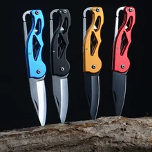 New Portable Knife Folding Fold Hunting camping Tactical Rescue Surrival Key Ring keychain Mini Peeler Outdoor Survival Tool