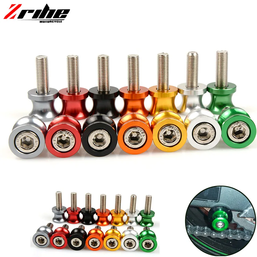 6mm 8mm 10mm Motorcycle CNC Aluminum Swingarm Spools Slider For Yamaha FZ6 FAZER FZ6R FZ8 FZ1 FAZER XJ6 XT1200ZE FJR1300 XTZ660