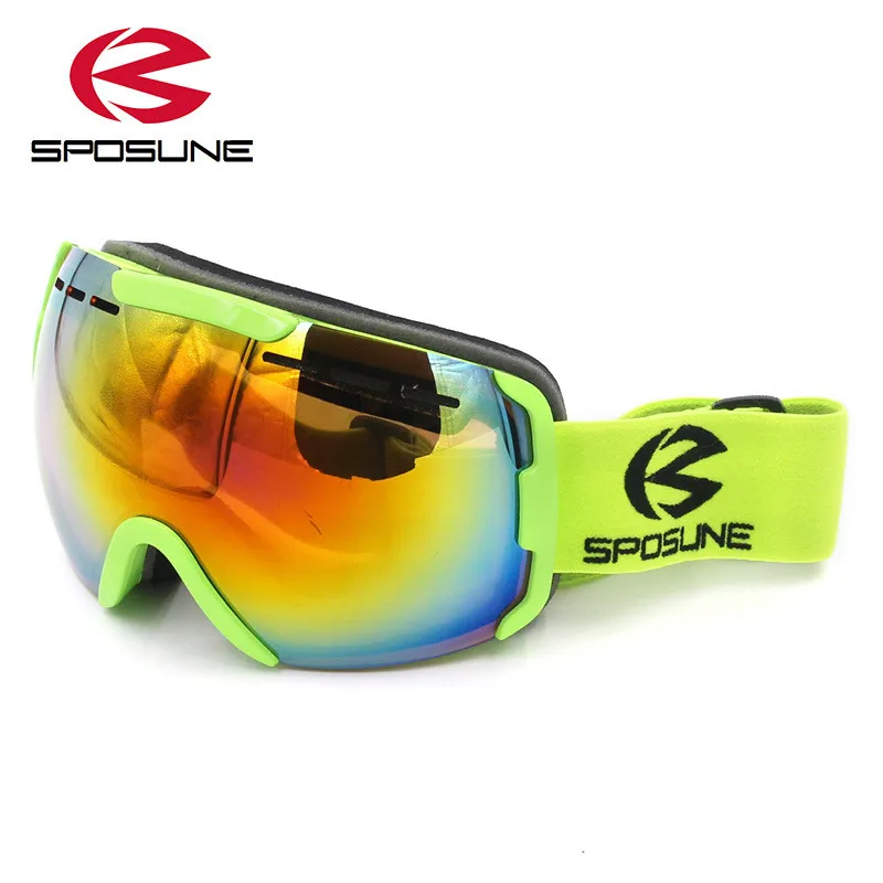 2017 جديدة على الجليد الرجال النساء نظارات التزلج مكافحة skibrille fot عدسة مزدوجة الثلج نظارات المهنة التزلج غوغل