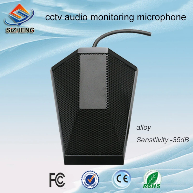 Sizheng cott-s4 Desktop видеонаблюдения микрофон Высокая чувствительность-35db аудио пикапы низким уровнем шума микрофон для видеонаблюдения ip-камера