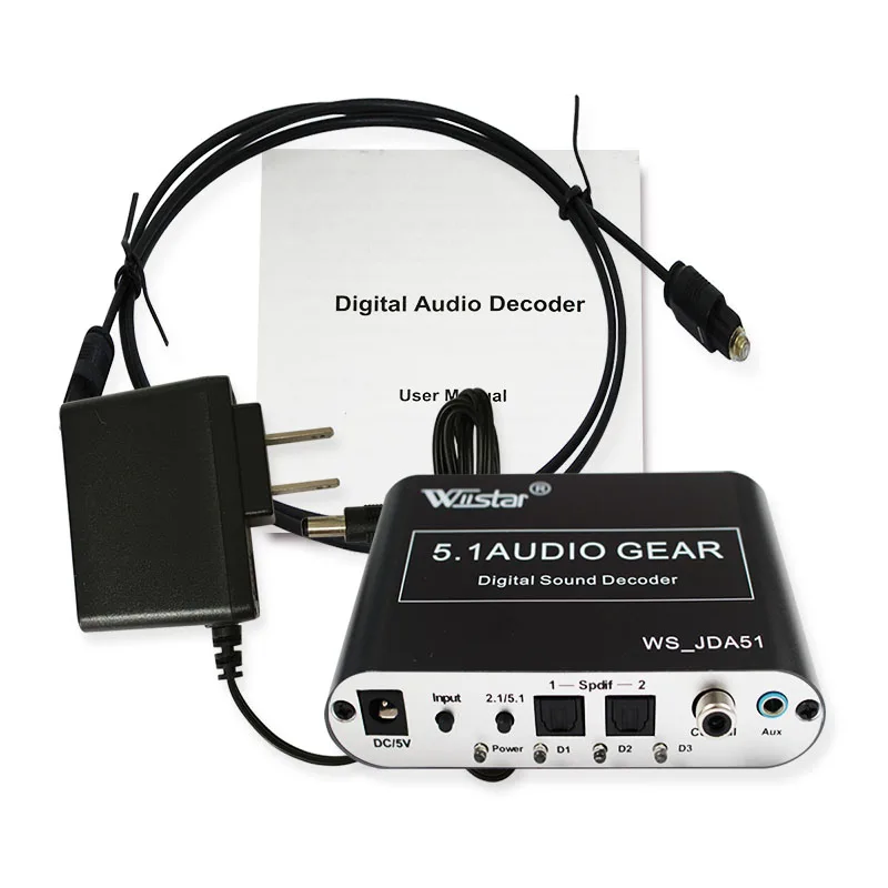 Wiistar 5,1 аудиодекодер SPDIF коаксиальный до 3,5 и USB Dolby DTS AC3 цифровой до 5,1 усилитель аналоговый преобразователь Бесплатная доставка