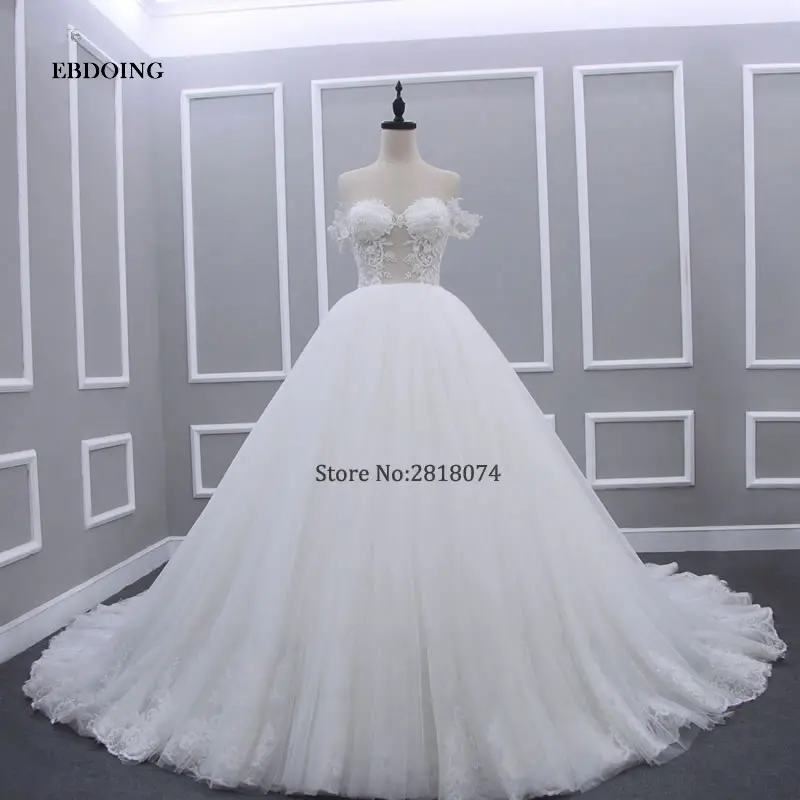 Реальные фото; Robe De Mariage Свадебные платья vestidos de Novia бальное платье Милая индивидуальный заказ с Кружево аппликации из бисера