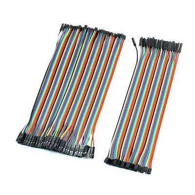 

60Pcs 20cm 2.0mm to 2.54mm Female Connector Jumper Cable Test Line Colored