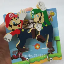 40 шт./лот Mario bros цифры Классическая игра “Марио” Супер Марио и Луиджи Симпатичные крючки для ванной комнаты к стене