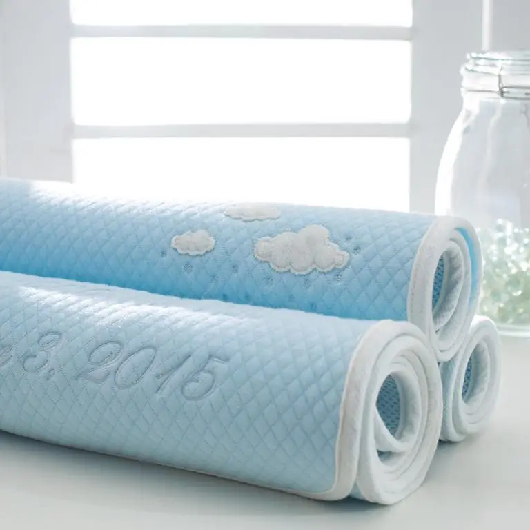 Пеленальный Коврик для младенцев, 5 слоев, непромокаемый коврик для младенцев, bebe, можно использовать как menopad, хлопок, пеленки для новорожденных, моющийся матрас - Цвет: Blue-50x 70 CM