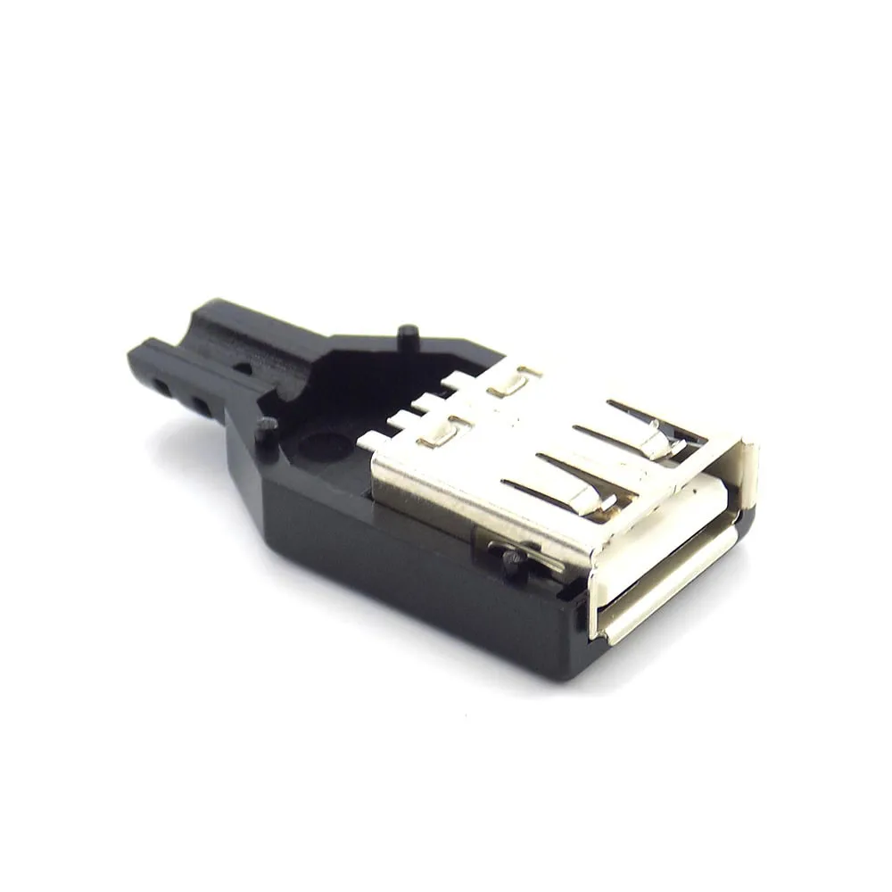 5 шт. usb Тип Мужской Женский 4Pin разъем 4 pin пластиковая крышка припоя Тип DIY разъем