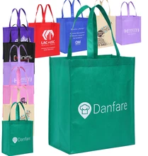 100 pçs/lote Frete Grátis Personalizado Logotipo Saco de Compras Reutilizável Bolo Bbag 35H * 30L * 18W CM