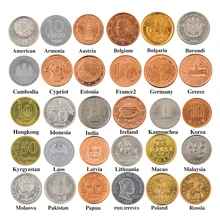 

30 Coins Collection Set From Different 30 Countries Fine Coins 100% Original Genuine Coins Collection BTC108
