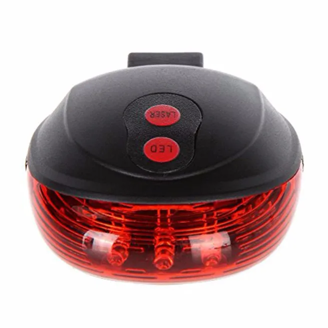 Sale Bicycle LED Tail Light Safety Warning Light 5 LED+ 2 Laser Night Mountain Bike Rear Light Taillight Lamp Bycicle Light 0