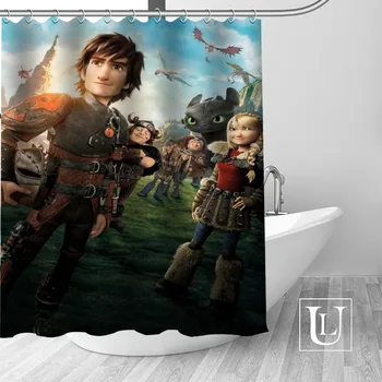 

How to Train Your Dragon Shower Curtains Custom Design Creative Shower Curtain Bathroom Waterproof Polyester Fabric