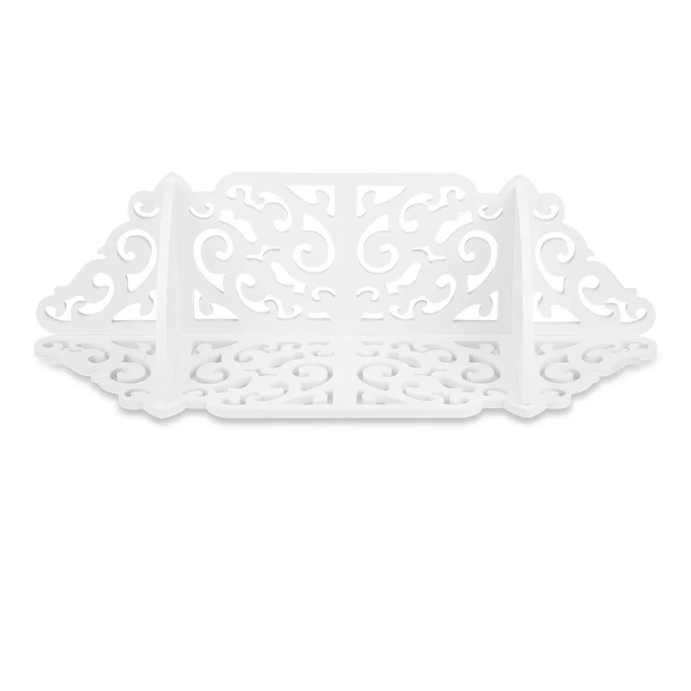 Finether Wall Mounted Corner Shelf  Wood Plastic Composite Floating Wall Shelf Storage Display Rack Ledge Organizer  For Home 12