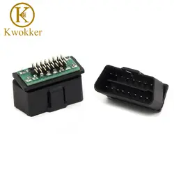 KWOKKER OBD2 OBDII Муж разъем подключения для инструмента диагностики 16 PIN DIY Conuerted основа OBD разъем