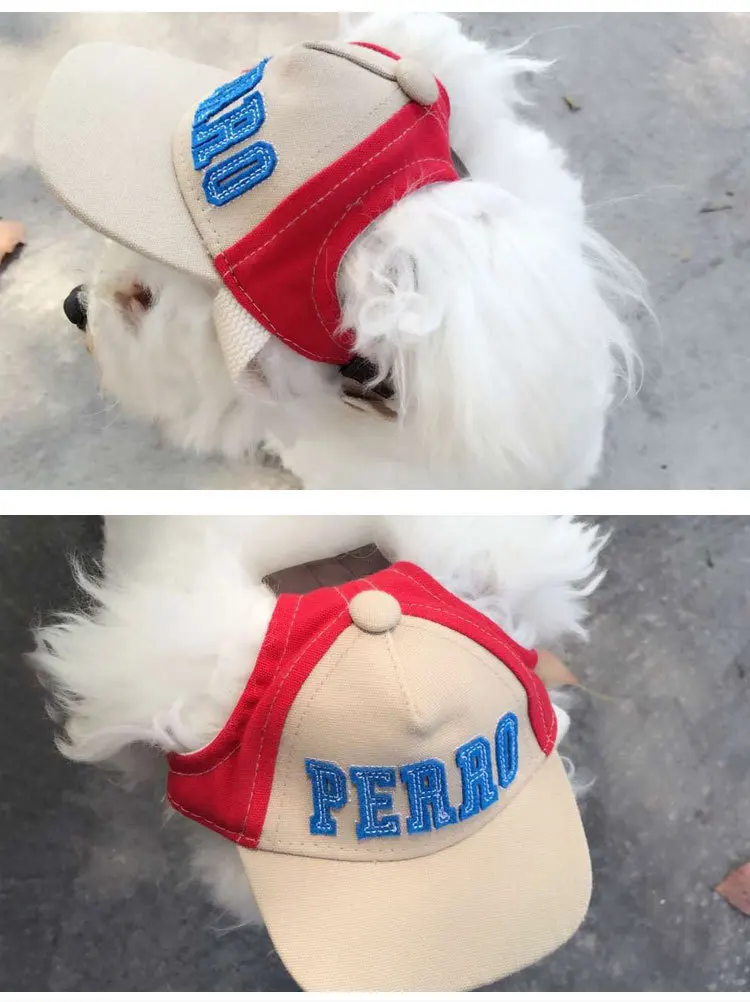 1 шт. Открытый щенок шляпа для животных собака аксессуары для маленьких собак милый Алфавит собака кепки Регулируемая бейсбольная шляпа для животных s Лето Gorro Perro
