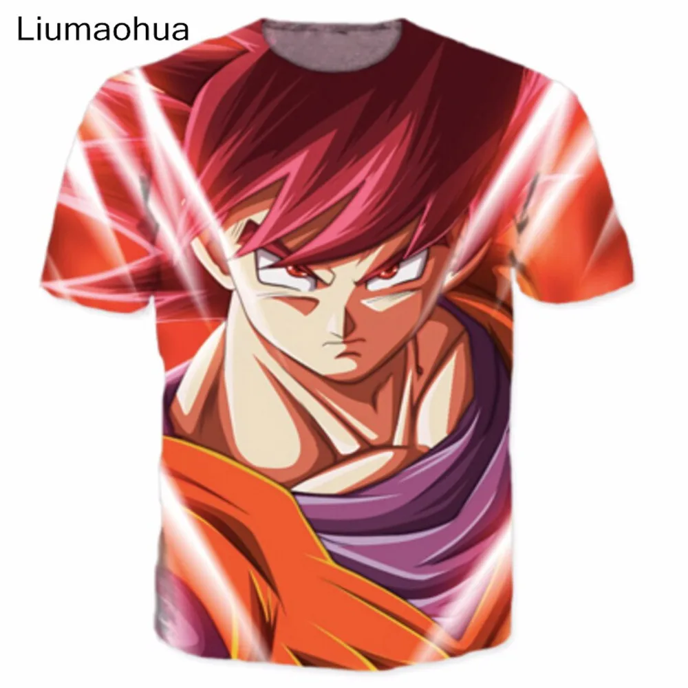 

Liumaohua New Anime Dragon Ball Z 3D print t shirt Goku/Master Roshi tshirt Super Saiyan t shirts Women Men Casual t-shirt