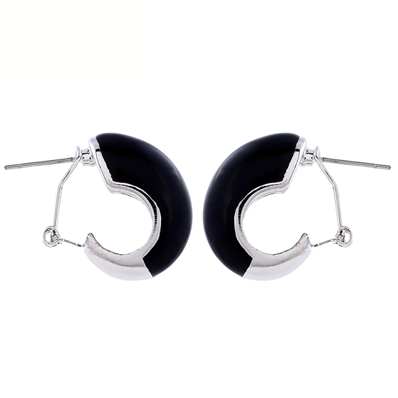 Earrings Black Drop earrings
