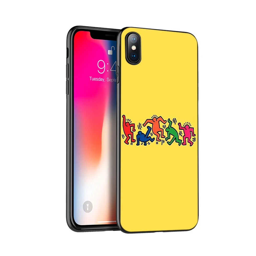 Черный чехол из ТПУ для iphone 5 5s SE 2020 6 6s 7 8 plus x 10 силиконовый XR XS 11 pro Max с изображением