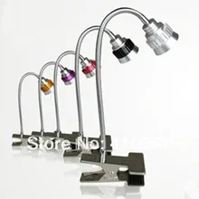 FEDEX DHL Высокое качество высокий свет 85-265 В, 1* 1W110-120LM светодиодный Таблица Настольная лампа клип лампы белый/теплый белый