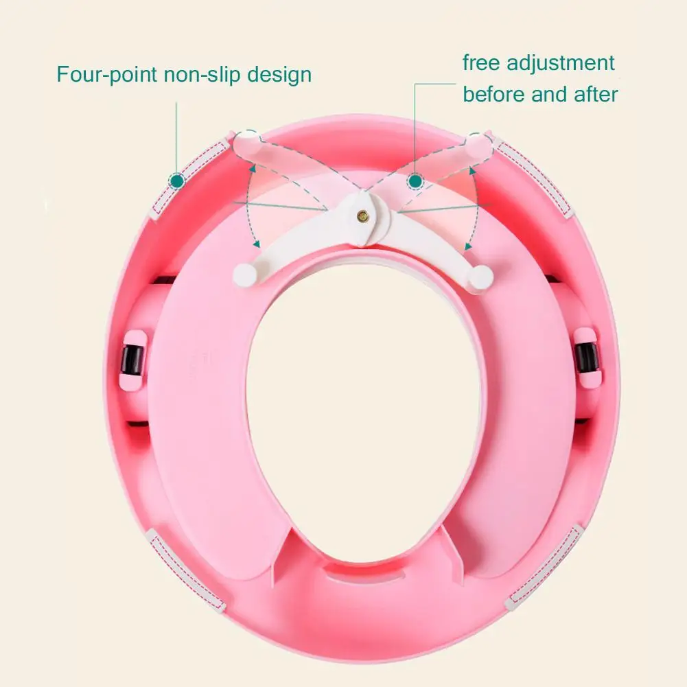 Детское сиденье для унитаза для мальчиков и девочек с ручкой на подушке, тренировочное сиденье для унитаза