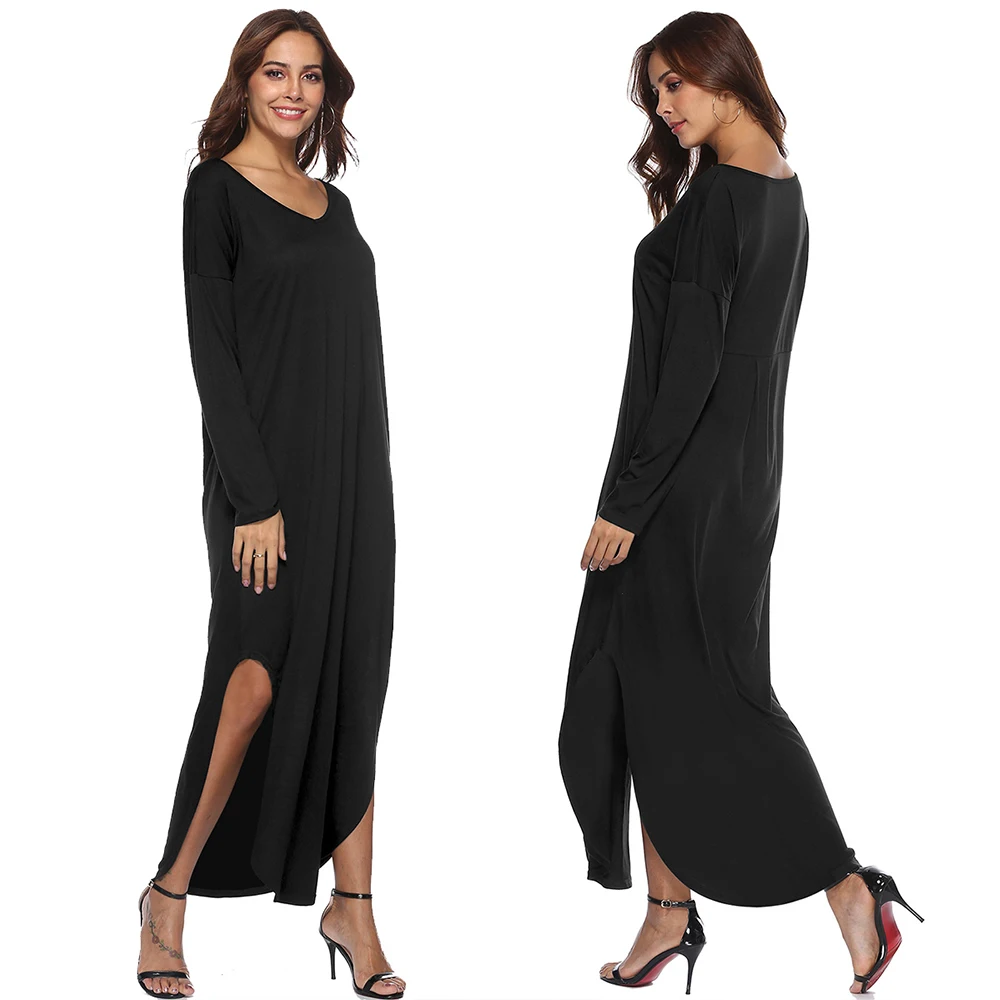 womens casual long sleeve dresses