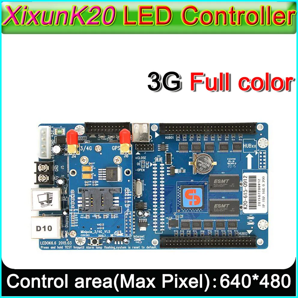 

3G Communications Asynchronous Sending card, Xixun K20 Wireless 3G Module Asynchronous Full Color Led Displaly Control Card
