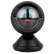Car Compass Vehicle Inclinometer Slope Measure Inclination Tool Automobile Interior Accessories