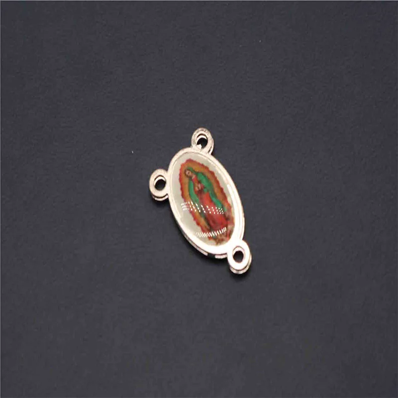 Католическое ожерелье браслет с розами медальон аксессуары. Ожерелье с логотипом и треугольной медалью - Окраска металла: D0243