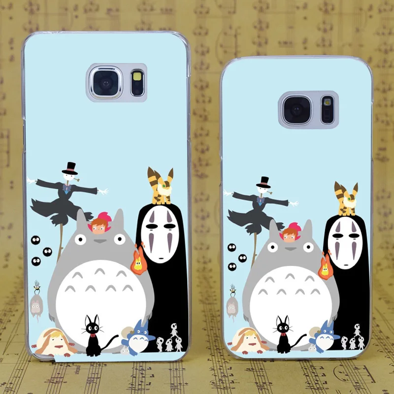 Dream Фокс b4063 Тоторо Мононоке Прозрачный жесткий чехол для Samsung Galaxy S 4 5 6 7 8 мини край