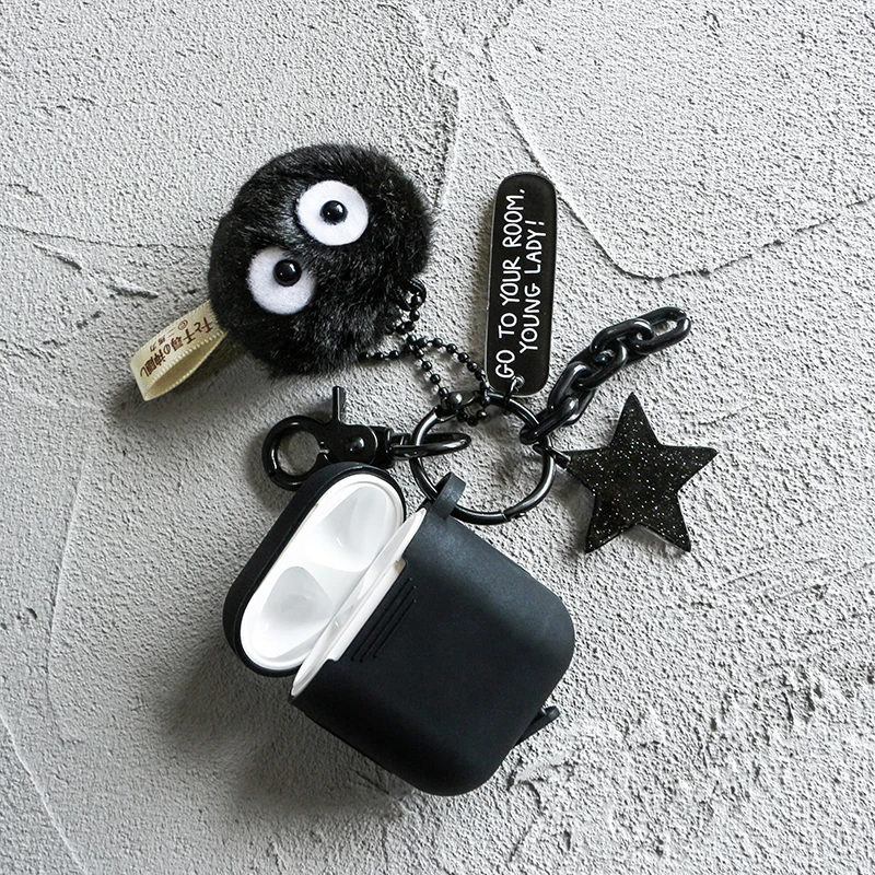 Черный силиконовый Bluetooth беспроводной чехол для наушников Защитный чехол для Airpods аксессуары для Apple Airpods зарядная коробка