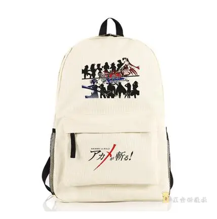 

High Q Japanese style Anime Akame ga Kill Backpack large capacity unisex Students BACKPACK
