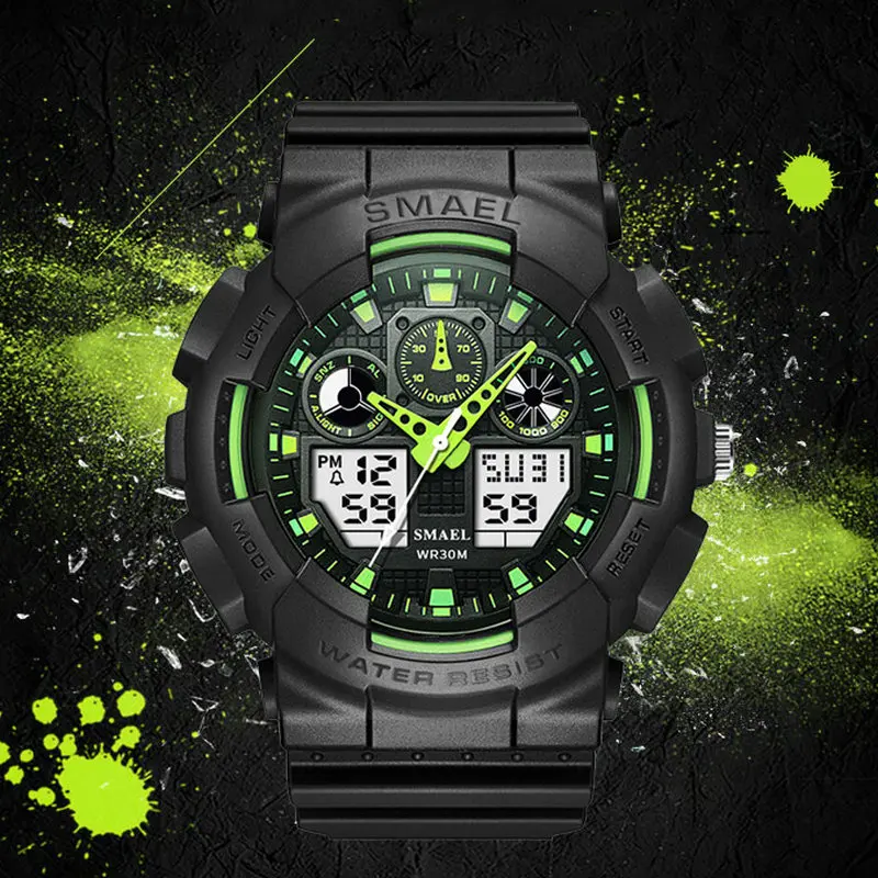 SMAEL брендовые Смарт часы для мужчин Спорт светодиодный цифровой мужской ClockWristwath s