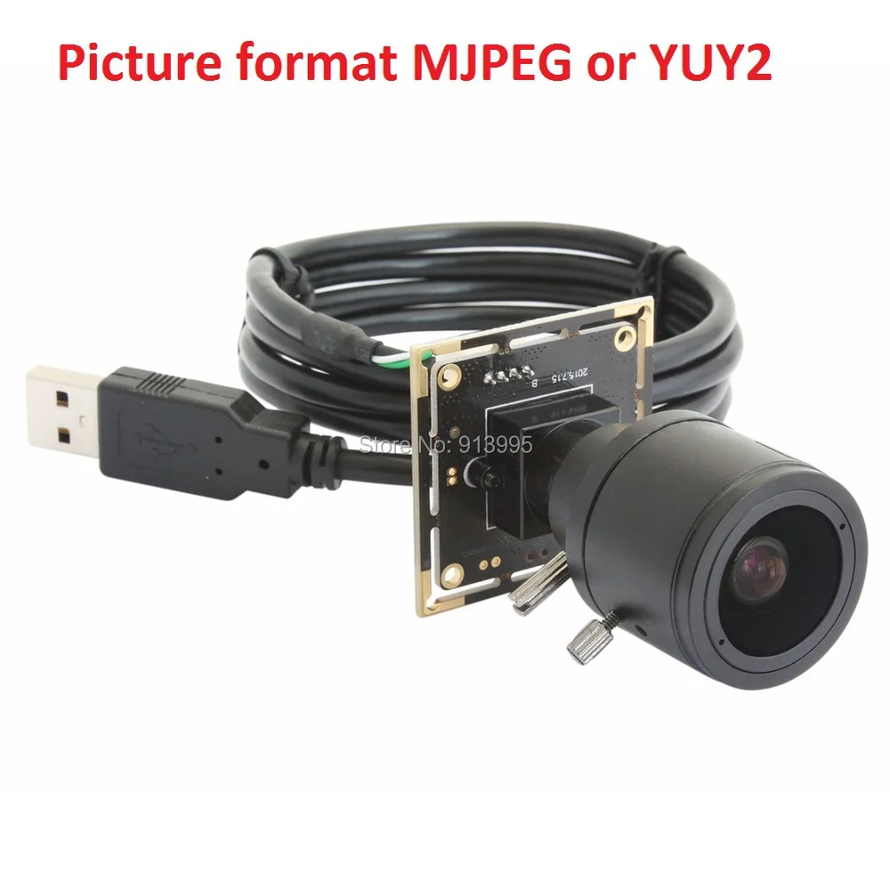 5MP HD Aptina MI5100 CMOS 2,8-12 мм варифокальный cctv Мини Промышленная USB камера с высоким разрешением fps, высокоскоростная веб-камера