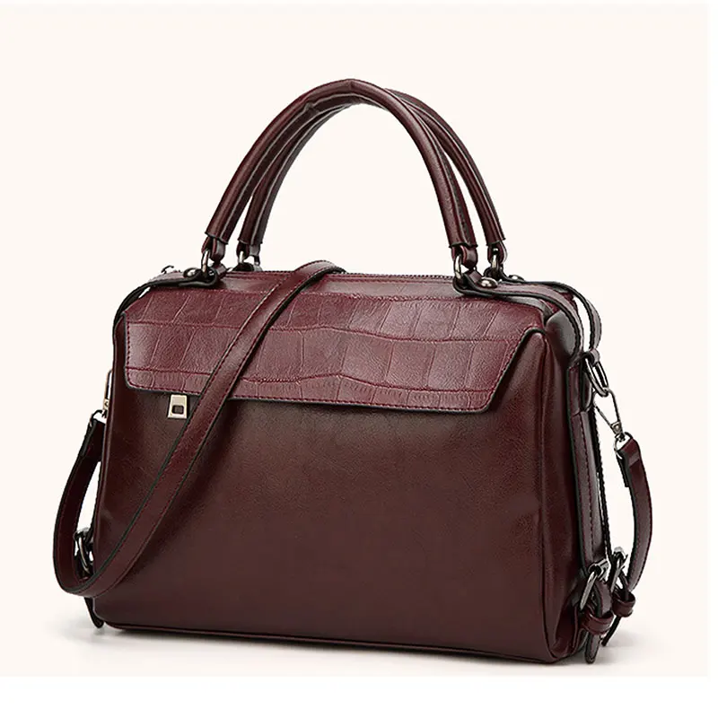 

Ladies Hand Bags Famous Brand Bags Logo Handbags Women Fashion Brown Pu Leather Shoulder Bag Women Bags Free Shipping