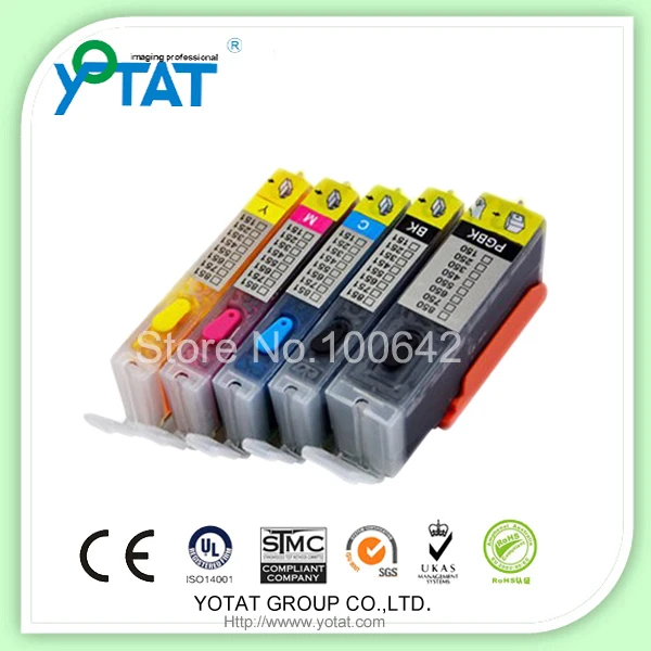 

5 pcs + Full ink PGI-250XL CLI-251XL Refillable ink cartridge for Canon PGI-250 CLI-251 PIXMA MG5420 MG6320 MX722 MX922 IP7220
