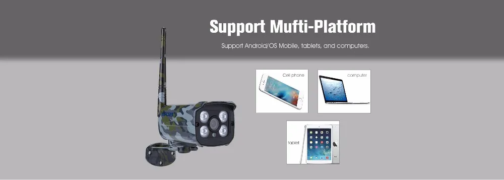 ESCAM Sentry QD900S 2MP full HD Network IR-Bullet Camera DayNight IP66 onvif 2.2 1080p Camouflage wireless waterproof ip camera (19)