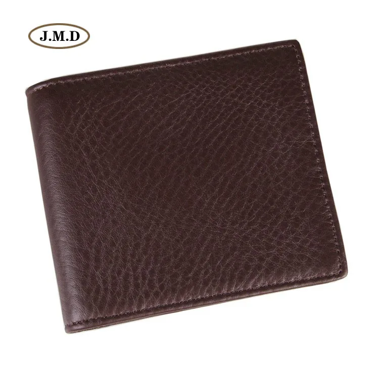

J.M.D New Style Short Purse Genuine Leather Card Holder Money Holder Photo Pocket Fashion Design Brown Color Men's Wallet 8056C
