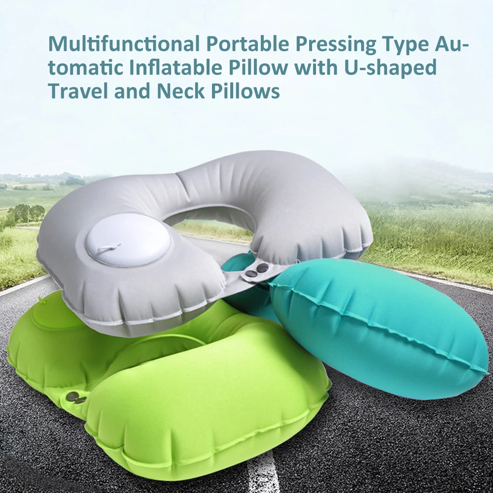 U-образная подушка для путешествий Многофункциональная портативная Автоматическая надувная подушка с u-образной формой d подушки для шеи
