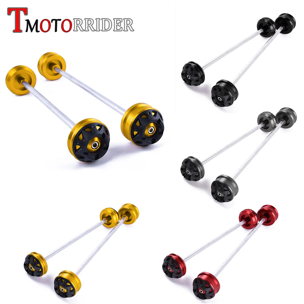 

CNC Aluminum Front Rear Wheel Fork Axle Cap Crash Slider Falling Protection Guard Cover for Ducati Monster 695 696 795 821 800