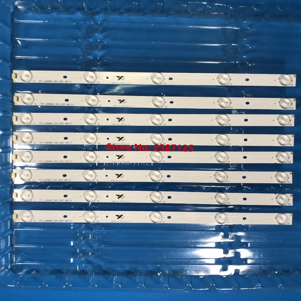 1 комплект = 8 штук для Ph40b28dsgw PLE-4005FHD PLE-4005FHD 006-P1K3387B LVF400CM0T E1 V1 V4 LEKT40B3800 L40B2800 TOT_40B3800_8X5_5S1P