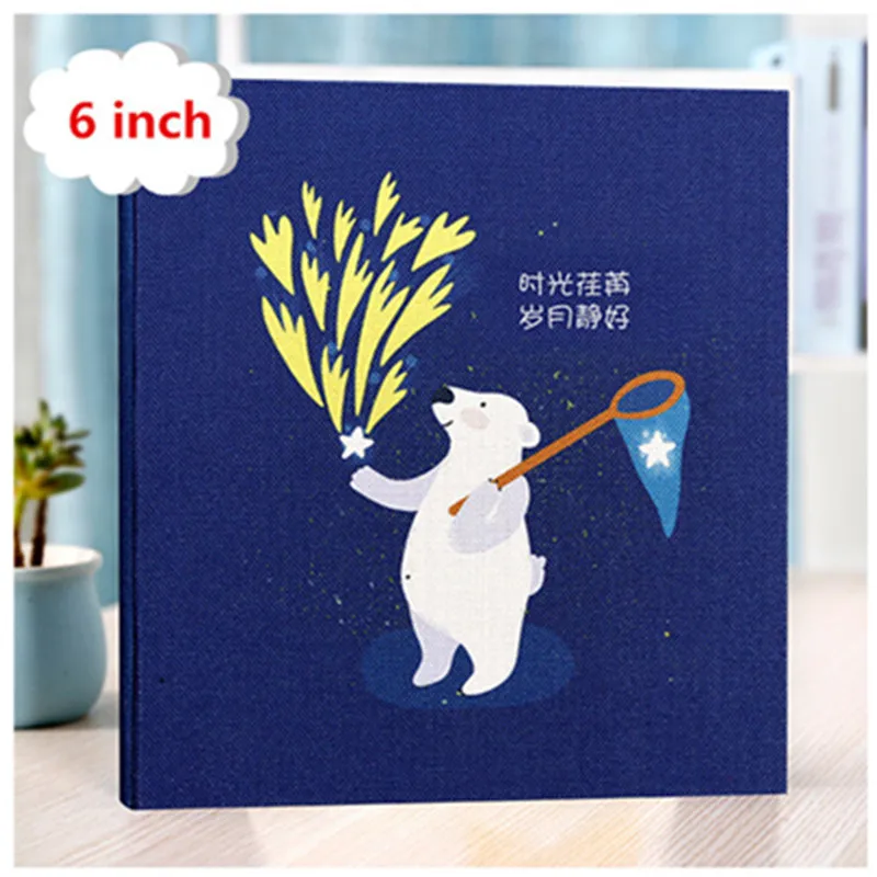Джинсовый чехол bear stars fox art семейный фотоальбом 6 дюймов/5 дюймов альбом 800