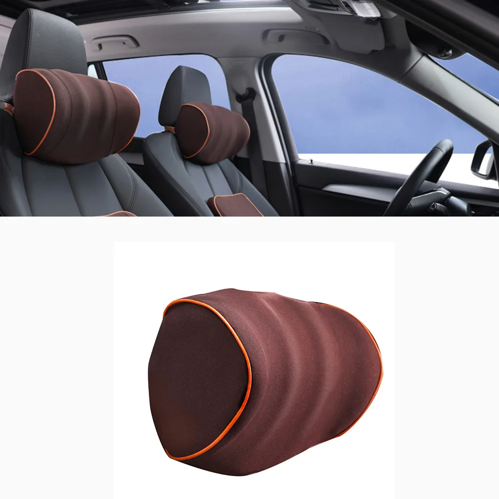 Подушка для шеи автомобиля с эффектом памяти, подушка для сиденья автомобиля, подушка-подголовник для шеи, подголовник в полоску