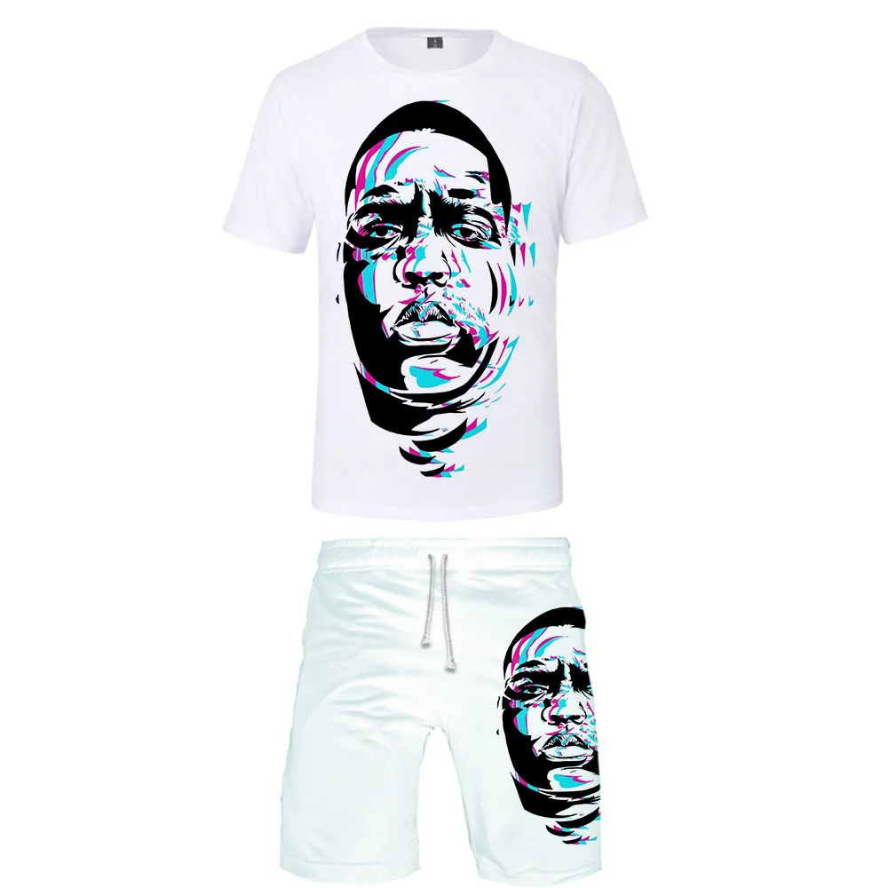 Пресловутый Б. Комплекты из двух предметов мужские 3D футболки+ шорты костюм мужские летние топы футболки Модная Футболка Высокое качество Мужская одежда