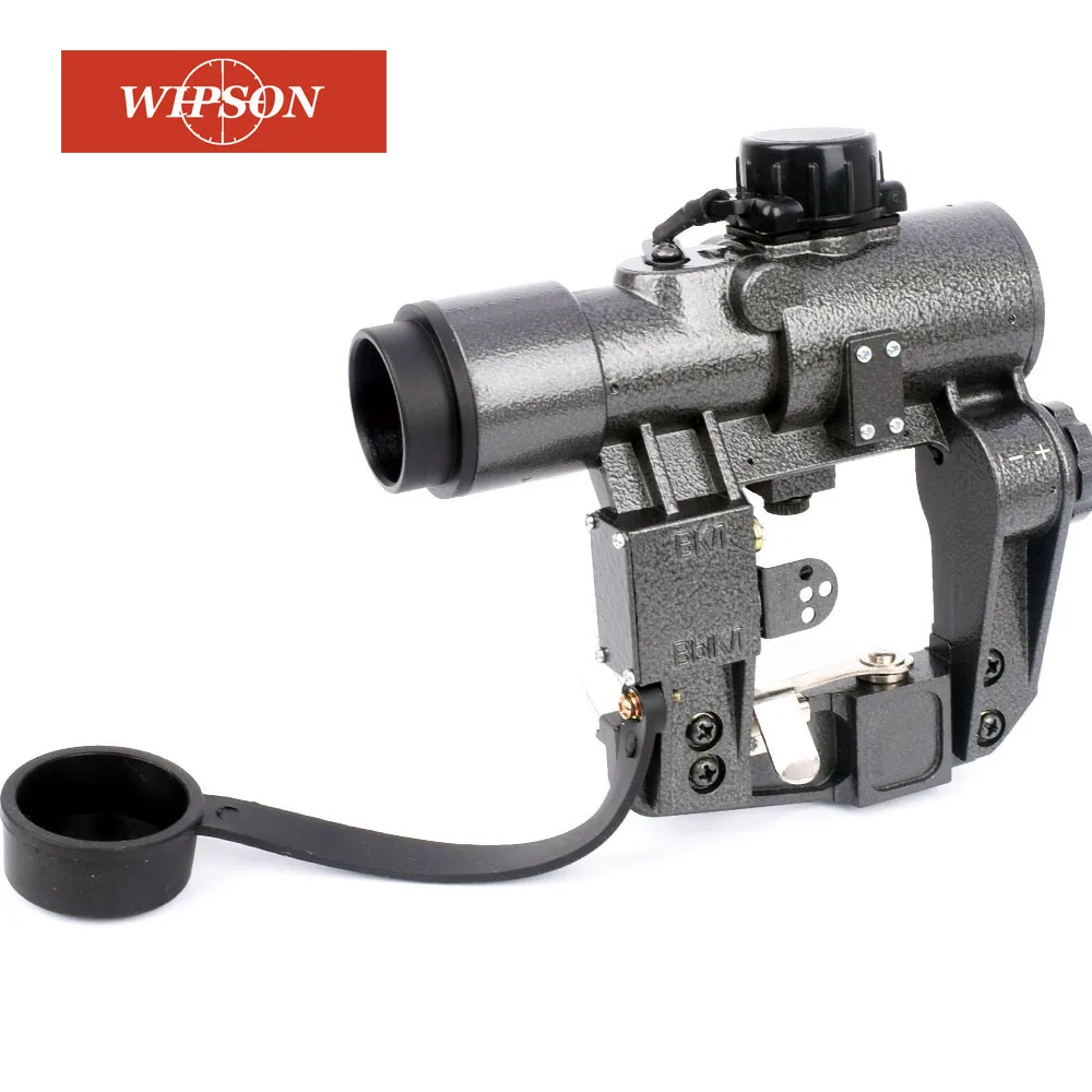 WIPSON компактный 1X30 SVD Красный точка зрения Охота оптические прицелы тактический CQB оптический прицел Fit Tigr SKS Стиль боковое Крепление