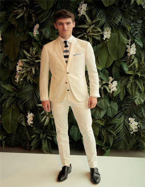White Groom Tuxedos Custom Made Slim Fit Best Men Wedding Suits White Groom Tuxedos Custom Made Slim Fit Best Men Wedding Suits Pants Coat Two Ons Blazer