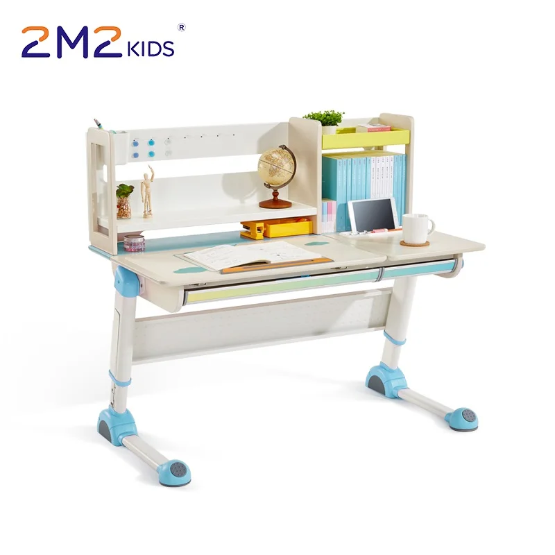 2m2kids Explorer Ergonomic Study Desk Rainbow Ver Height