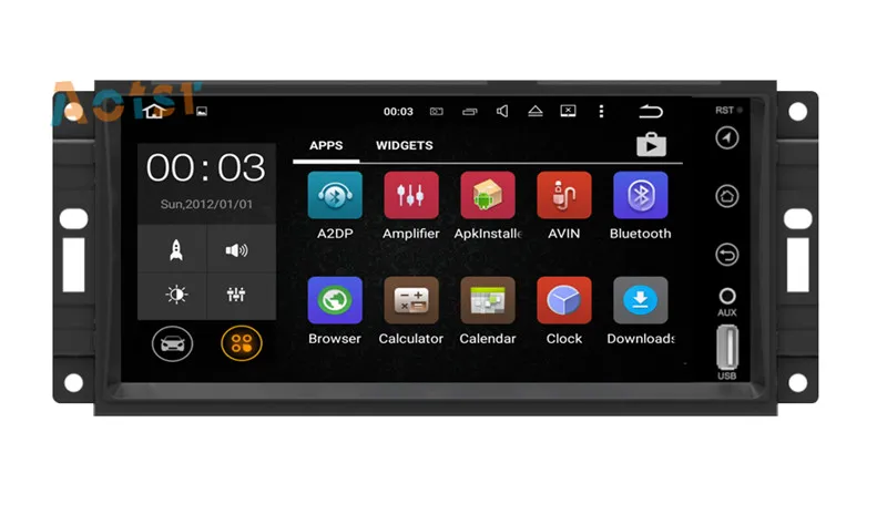 Best Quad Core Android 7.1 GPS Navigation Multimedia Stereo Car Radio For JEEP COMMANDER WRANGLER 2007-2013  Car No CD/DVD Player 5