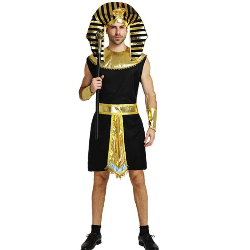 TUTANKHAMUN PHARAOH EGYPTIAN MENS MALE FANCY DRESS COSTUME