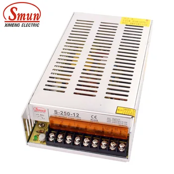 

SMUN S-250-12 110V/220VAC to 250W 12V 20A Power Supply For LED Strip Light