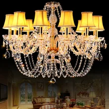 Luxury Crystal Chandelier Lighting Modern LED Glass Chandeliers For Living Room Kitchen lustres de sala de cristal Wedding Decor