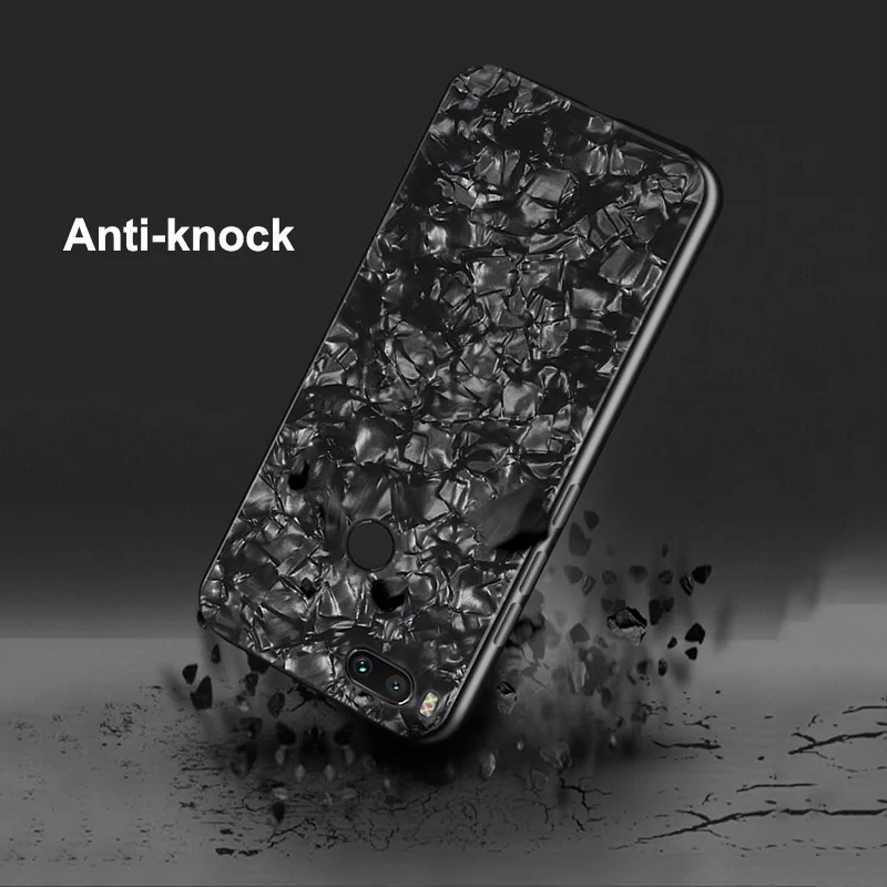 Mi A2 A1 чехол из закаленного стекла для Xiaomi mi 8 6 задняя крышка мягкая TPU рамка